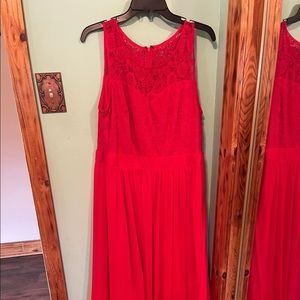 Red Bridesmaid Dress